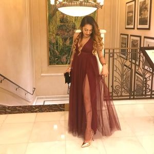 Brand New in the package Wine Dress